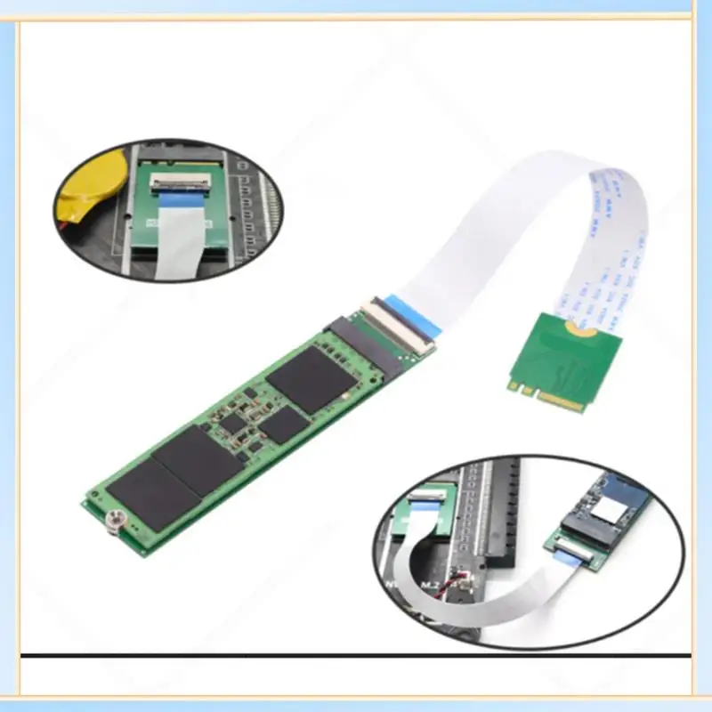 -A60I Key A+E Interface WIFI Tom.2 Key M Interface Adapter FPC Soft Bank SSD Connection Cable NVME Adapter Card NGFF