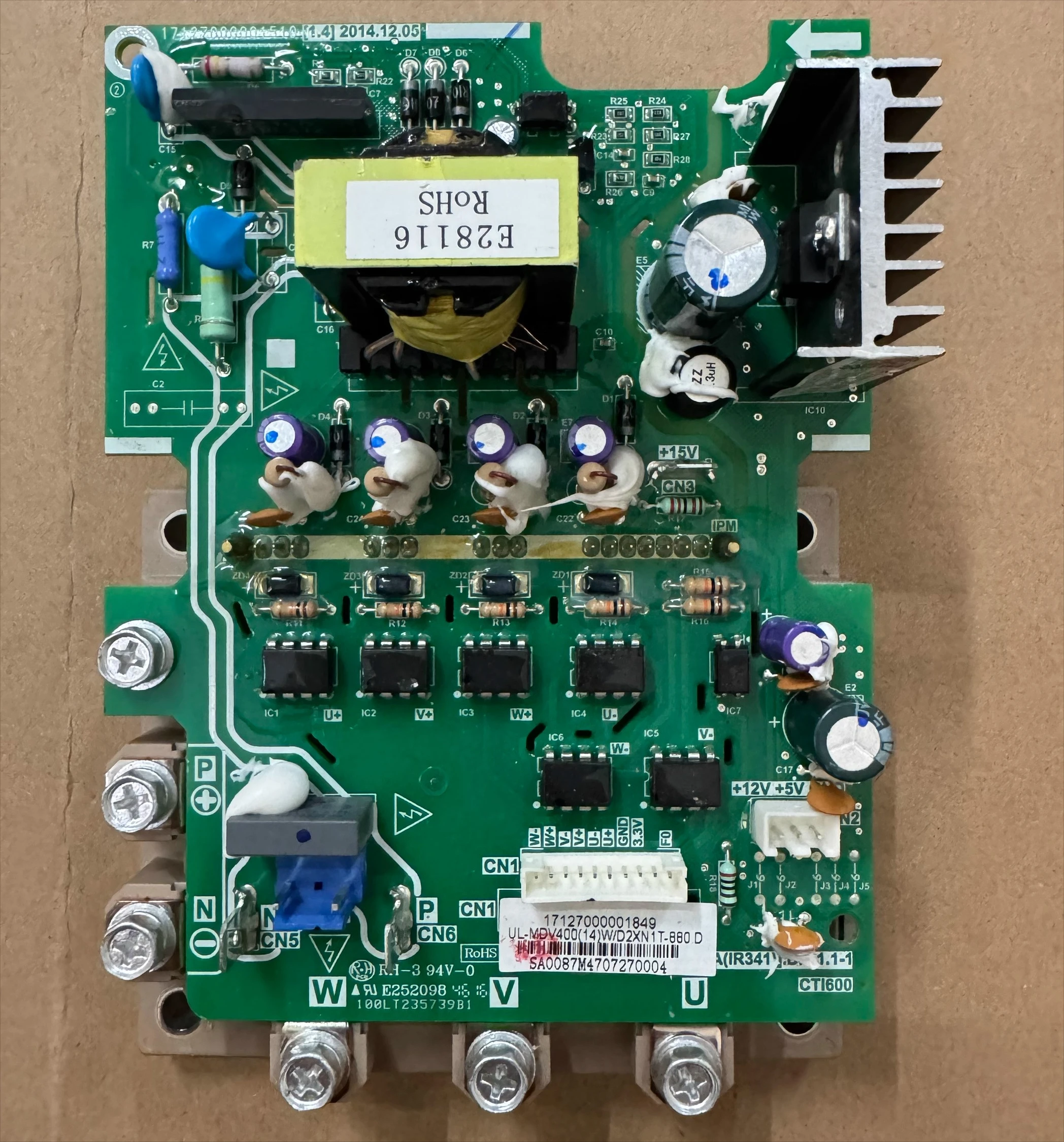 FUJI-7MBP75RA120 ME-POWER-75A Central Air Conditioning 75A Module Variable Frequency Converter Power Board New Original
