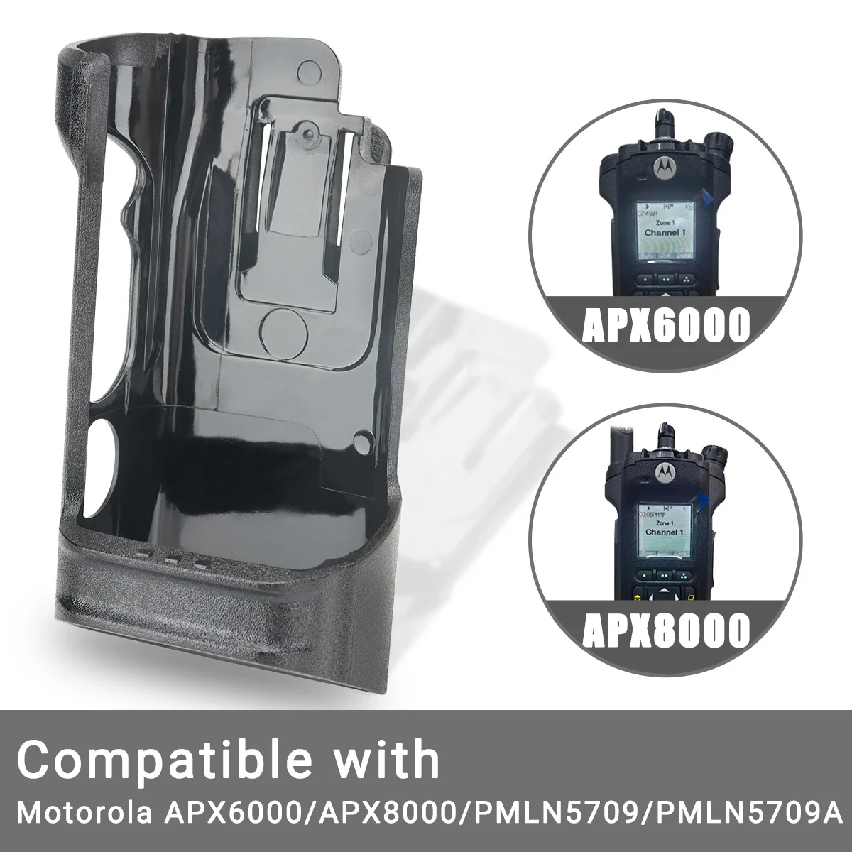 Walkie Talkie Clip Holster Fit Motorola APX6000 APX8000 PMLN5709 PMLN5709A Holder Case Belt Clip Ham Two Way Radio Carry Case view 3