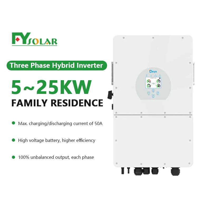All-in-One 25KW 20KW 15KW 10KW Hybrid Solar Power System for Home with ’MPPT Controller