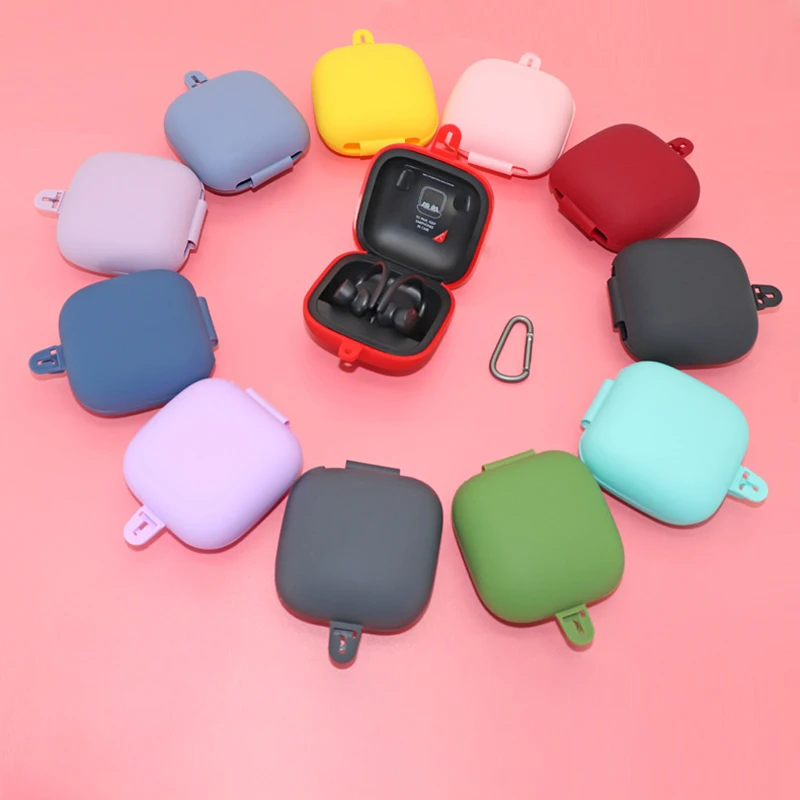 For Beats Powerbeats Pro Earphones Accessories Wireless Bluetooth Headset Charging Box Replacement Soft Silicone Protective Case