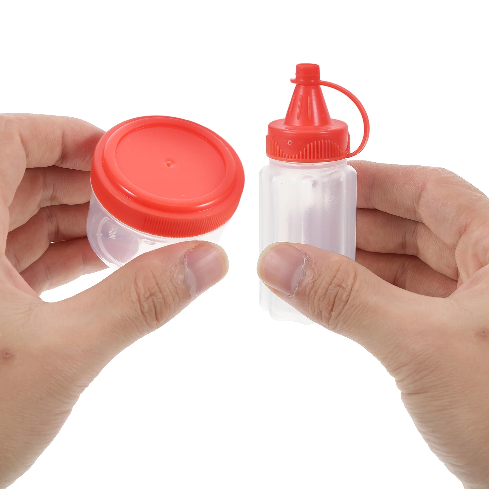 

8pcs Condiment Box Mini Sauce Bottles Leakproof Dressing Containers Travel Seasoning Storage PP Material Lidded Carry Outdoor