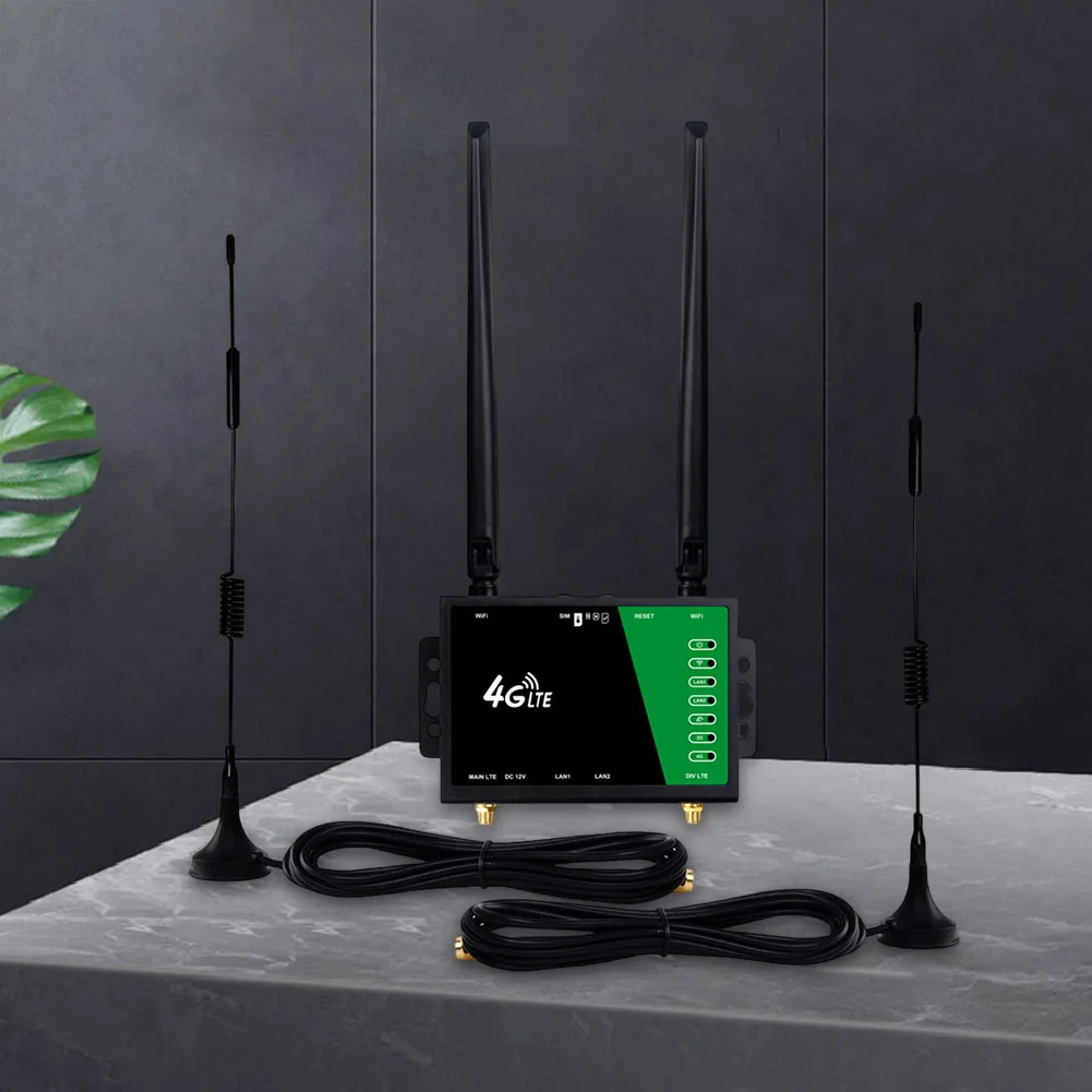 WiFi Router with SIM Card Slot Firewall Protection 4G Wireless Router 150Mbps 4G LTE CPE Router for Home Office Indoor