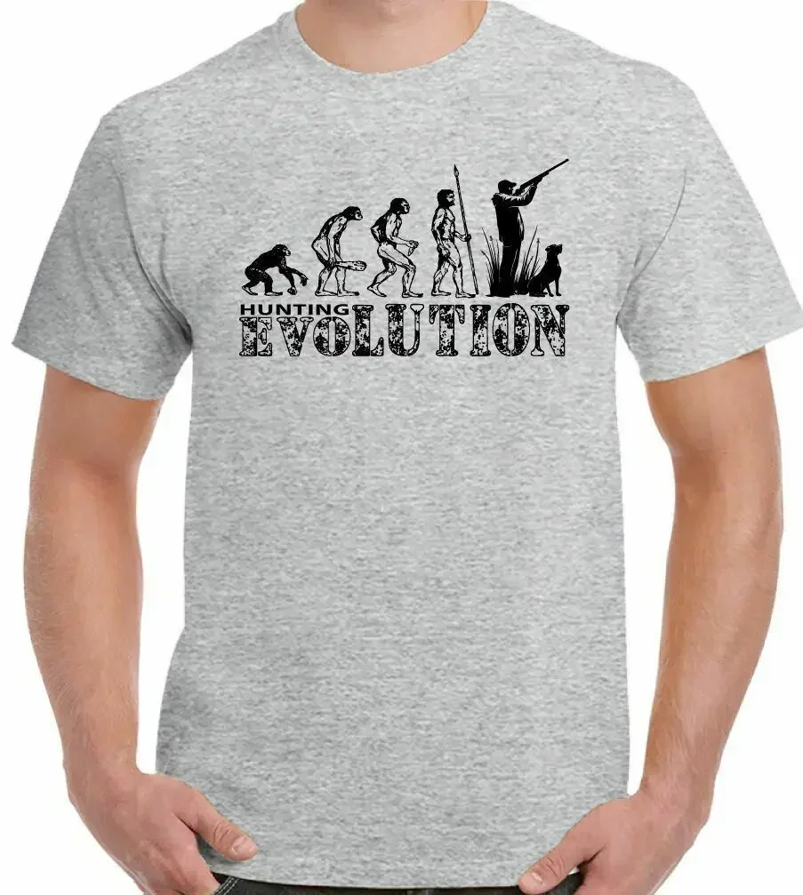 Hunting T-Shirt Evolution Mens Funny Hunt Hunter Clay Pigeon Shooting Target