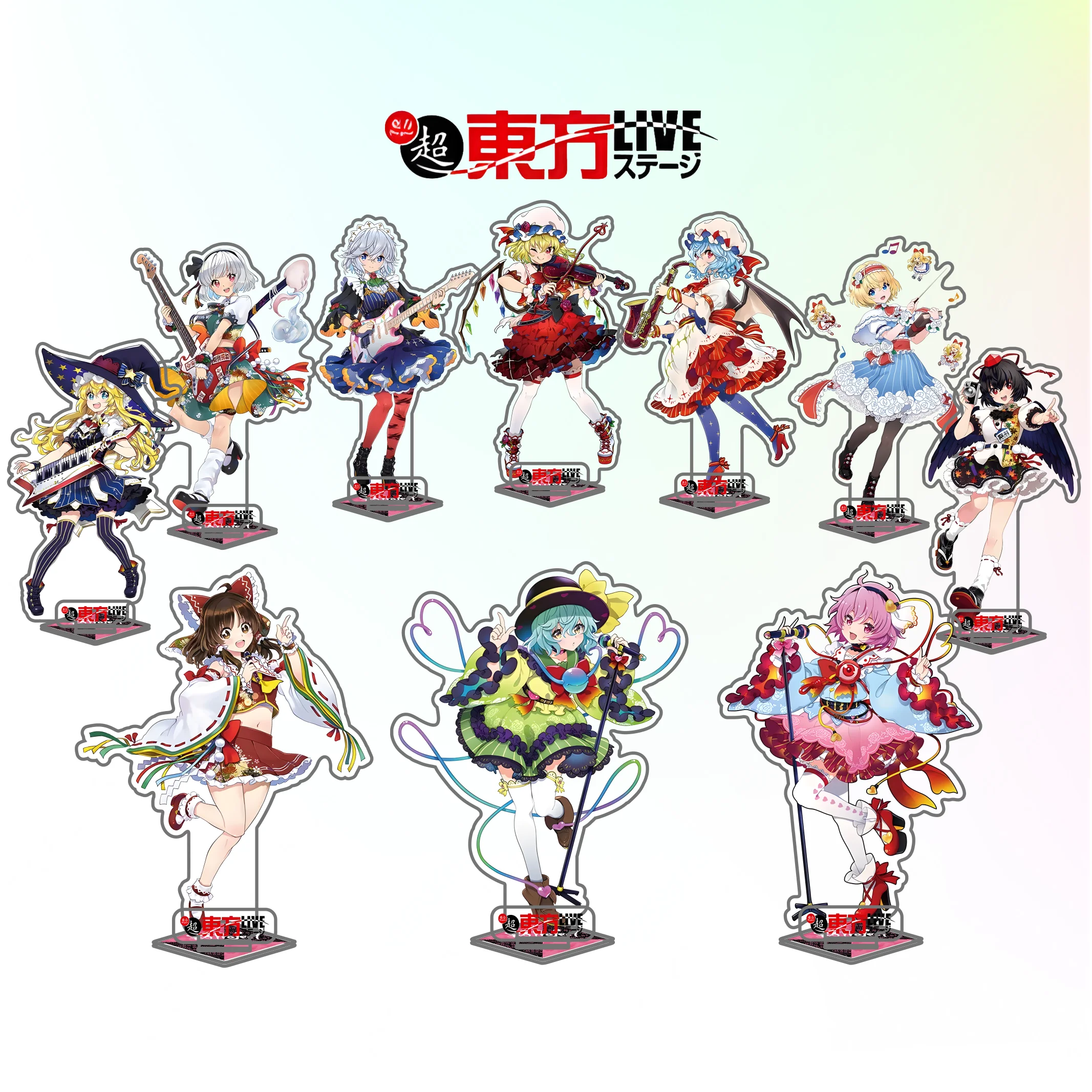 Touhou Project！Reimu /Kirisame High Transparency Double-Sided Printed Acrylic Stand Desktop ornaments Gifts keychain 15CM
