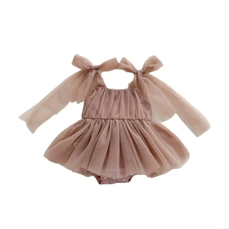 L5YF Hình Ảnh Trẻ Sơ Sinh Trang Phục Váy Ren Chụp Ảnh Áo Liền Quần Quà Tặng Cho Trẻ Sơ Sinh Tắm