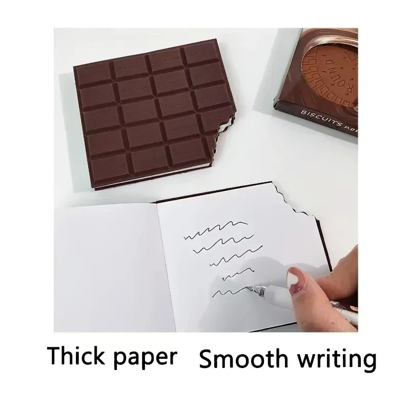 Chocolate Notebook Memo Pad Paper Notepad Portable 80 Sheets Writing Pads Note Book Creative Stationery Office School Supplies