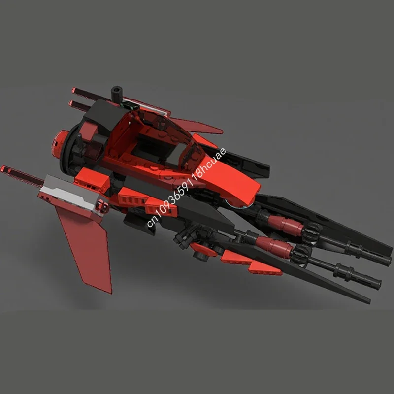 

150pcs MOC Minifig Scale Space Fighter The Preying Mantis Space Building Blocks Christmas Gift Showcase Decorative DIY