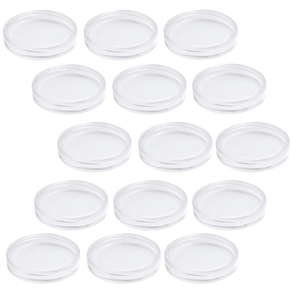 

50pcs Acrylic Coin Box Clear Organizer Storage Case for Collectors Display Capsule Gift Easy Open Protector Coin
