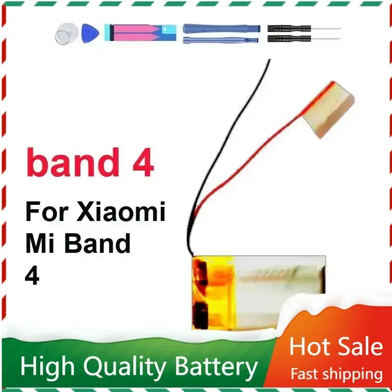 New 3.85V PL401226V 130mAh Replacement Battery for Xiaomi Mi Band 4 Band4 GPS Mountaineering Running Watch 2 Wire Batteries