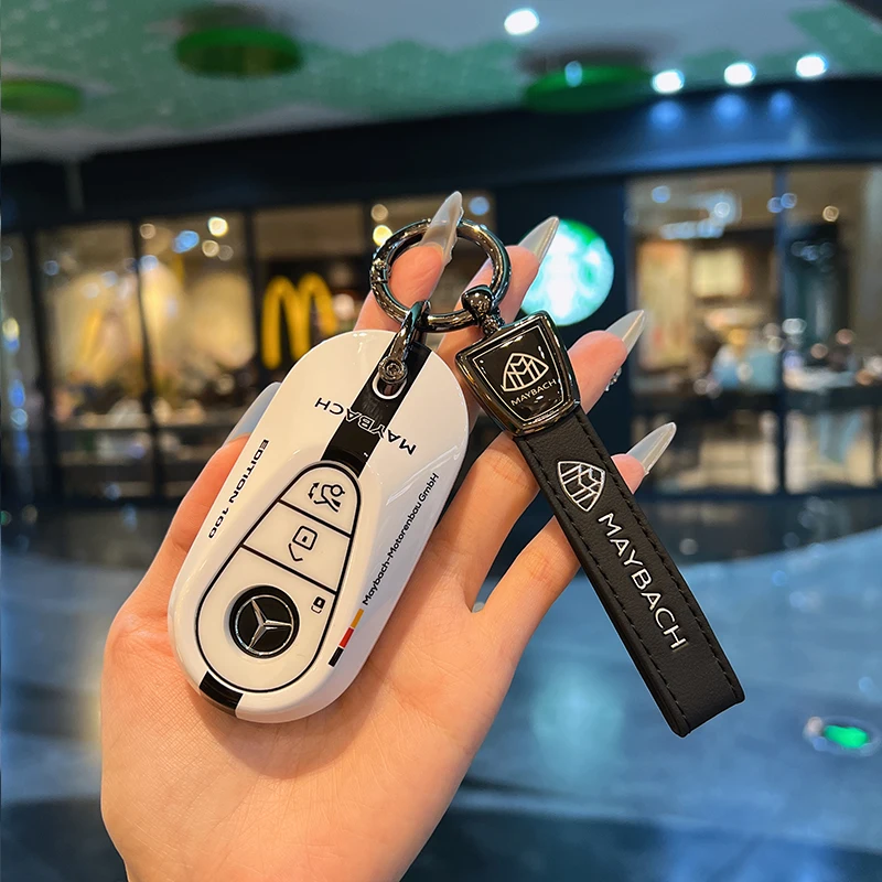 Caso chave do carro fob capa titular proteger para mercedes benz 2022 c s classe w206 w223 s350 c260 c300 s400 s450 s500