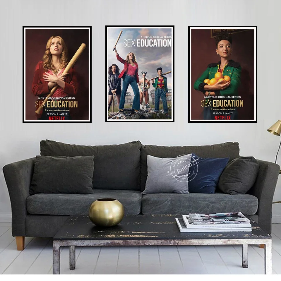 Sex Education Poster British Popular Drama Comedy TV Series Family Wall Art Decoration Canvas Painting