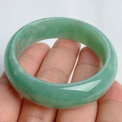 

Natural Myanmar Jade 54mm-62mm bracelet exquisite princess bracelet to send girlfriend to send mother Hetian jade