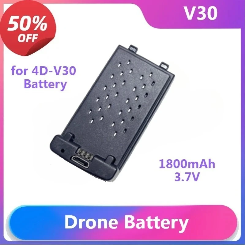 

Mini Drone Battery for 4D-V30 Battery V30 Battery Wholesale Drone Parts 3.7V 1800mAh