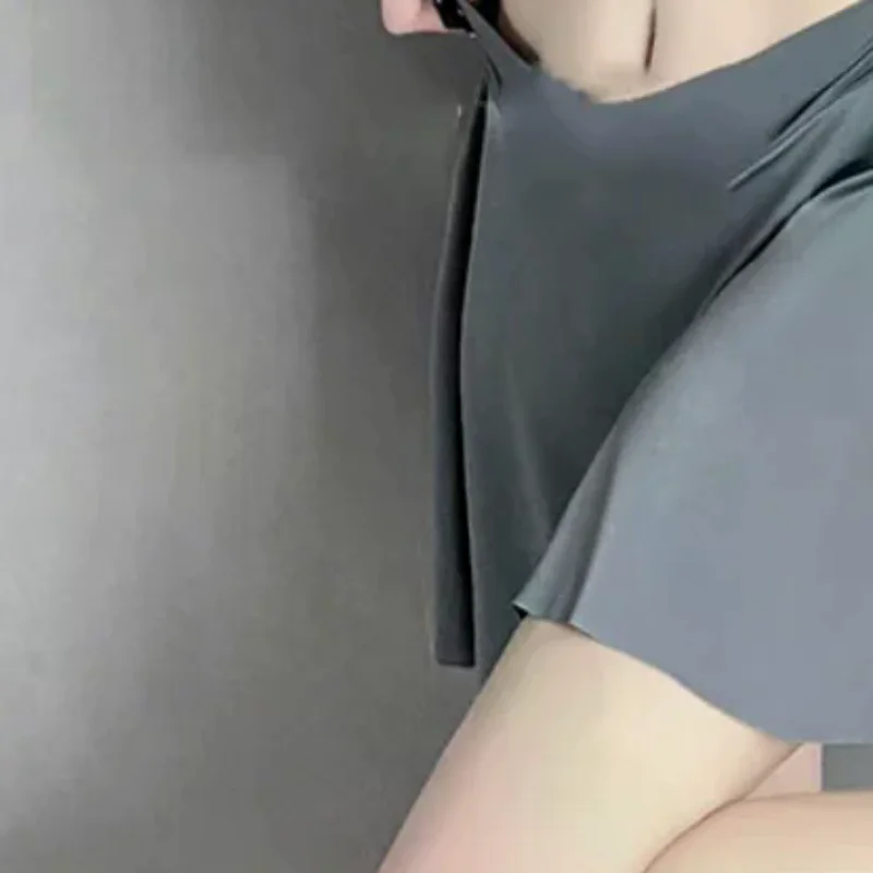 

Sexy V-neck Lingerie Pure Desire Uniform Side Lace-Up Women Night Pajamas Set