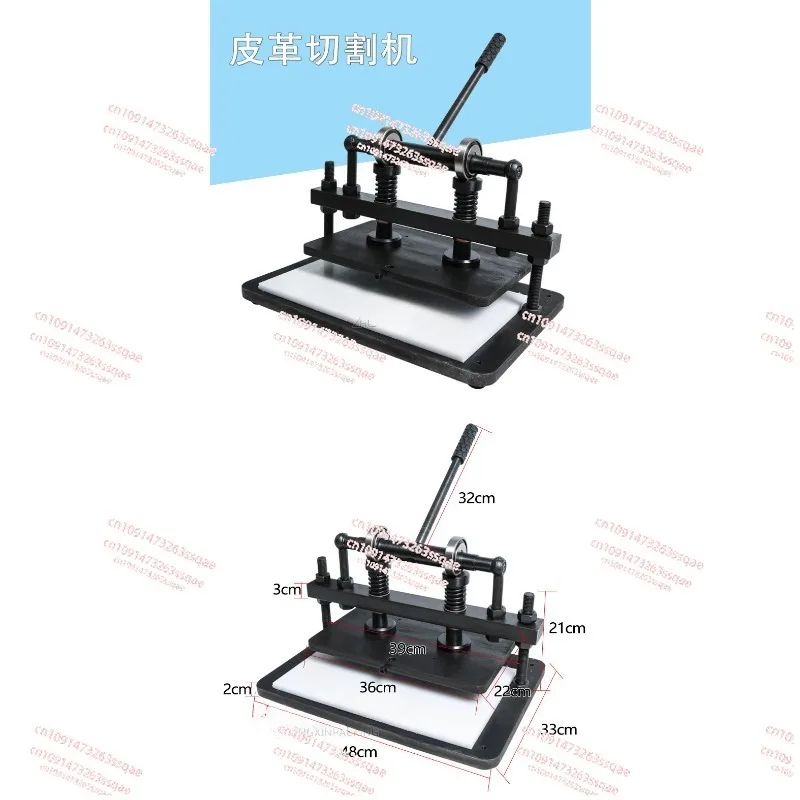 Leather Cutting Machine  DIY Fabric Paper Indentation Embossing Press  Manual Punching Leather Die Cutter