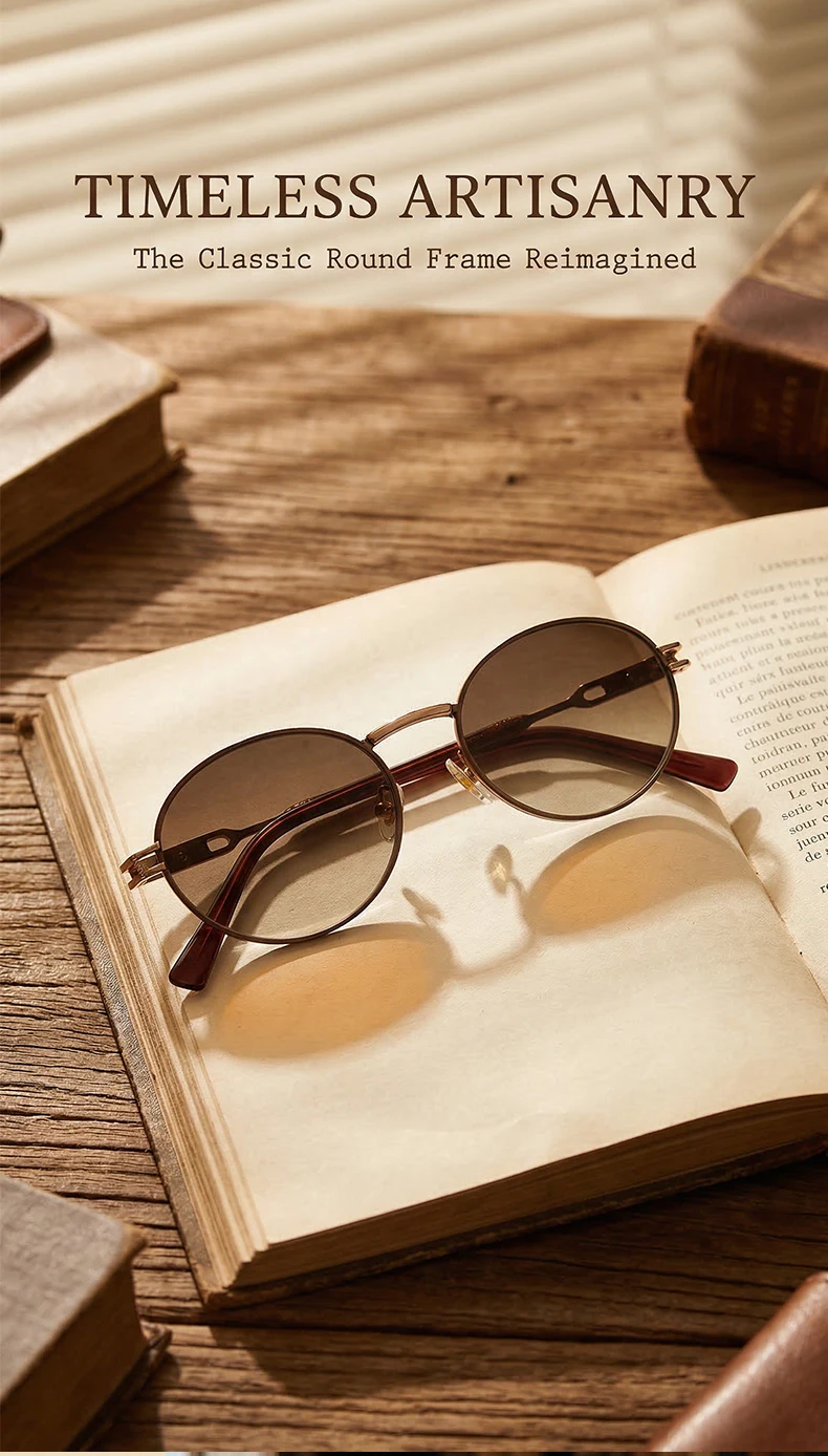 Kleine ovale Steampunk-Sonnenbrille aus Metall für Damen 2026 – Luxusmarke, Vintage Punk Sonnenbrillen für Damen, modische UV400-Schutzbrillen – Detail 3