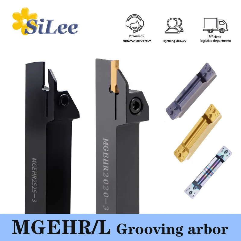 MGEHRL1010 1212 1616 2020 CNC Lathe Turning Tool Holder Grooving Arbor Tool Holder Boring Bar No Inserts