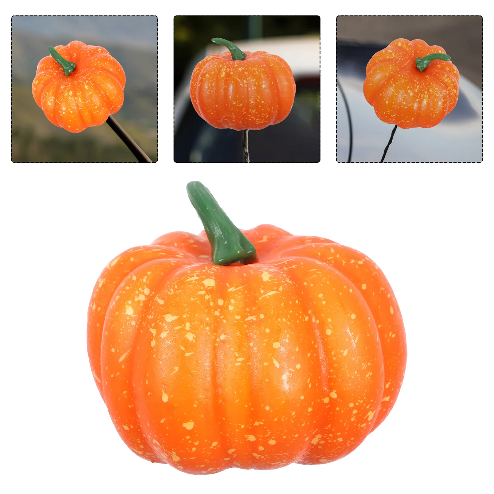 

Car Roof Ornament Adorable Pumpkin Design Car Antenna Decoration Weather Resistant Fun Playful Vehicle Accessory
