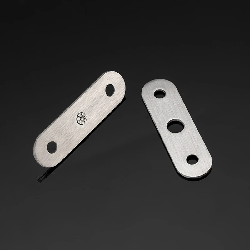10PCS Shed Door Hinges Kitchen Cabinet Hidden 360 Degree Rotation Pivot Stainless Steel Rotating Rotatable 57x16 mm-A73M