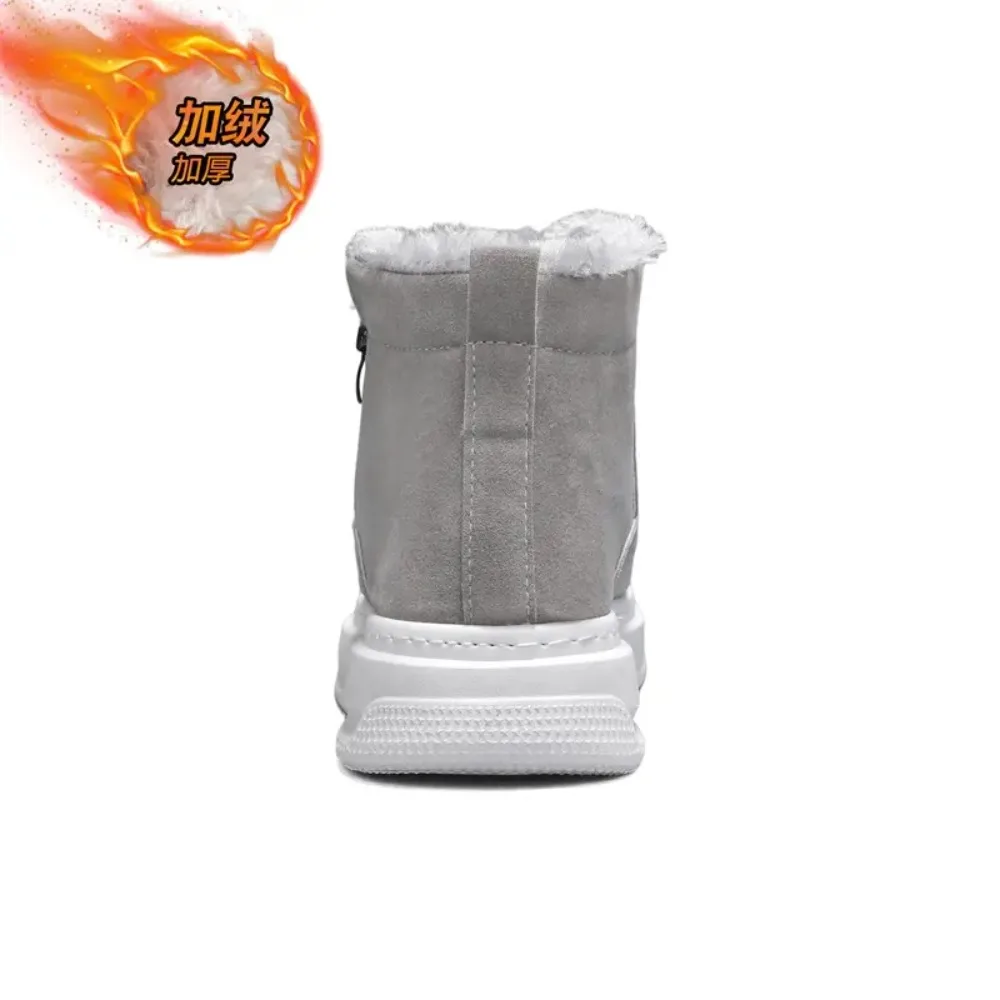 2026 зимняя теплая обувь с высоким берцем, хорошее качество, непромокаемая плюшевая обувь с верхом, нескользящие хлопковые зимние ботинки, обувь унисекс