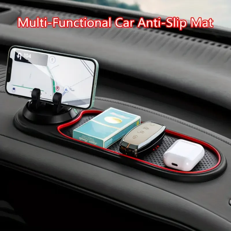 

Multi functional car anti slip pad and phone holder, 360 ° rotating swan navigation bracket, silicone dashboard car pad, dashboa