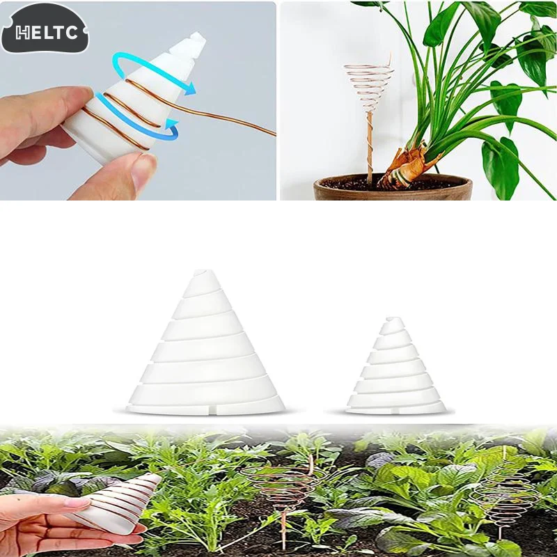 1/2Pcs ABS Coil Wire Winding Tools For Electroculture Gardening Flower Pots Wire Antenna Fixture Electro Culture Copper Antenna