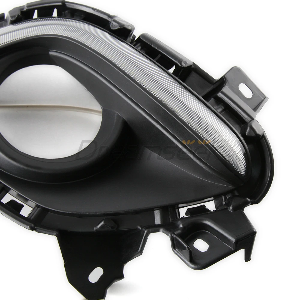 LED DRL For Mazda6 Atenza 2014 2015 2016 Daytime Running Light Driving Fog Lamp With Turn Signal Front Bumper Indicator Daylight