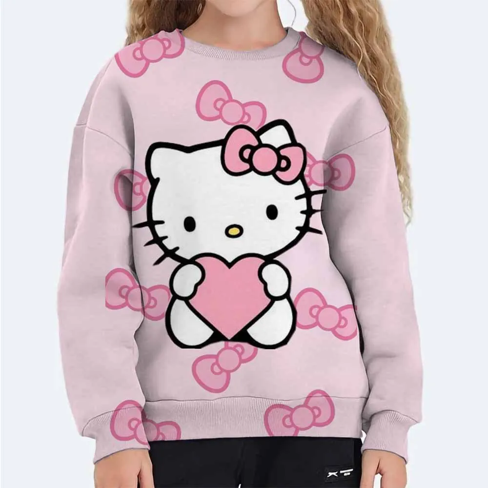 

Kawaii Hello Kitty 3D printed children's Sweater, 3-14Y boys and girls sweatshirt