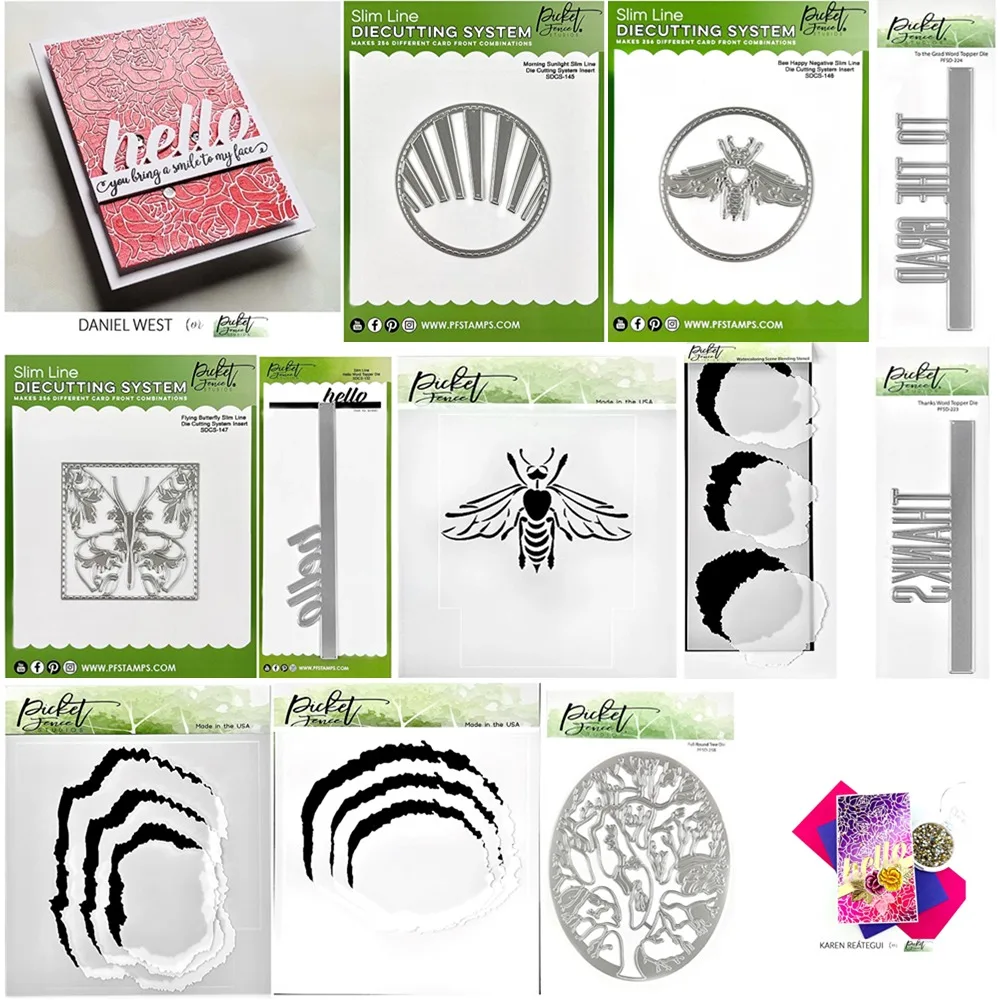 BEE HAPPY NEGATIVE Metal Cutting dies For Scrapbooking Stencil Embossing Mold DIY Paper Cards Craft