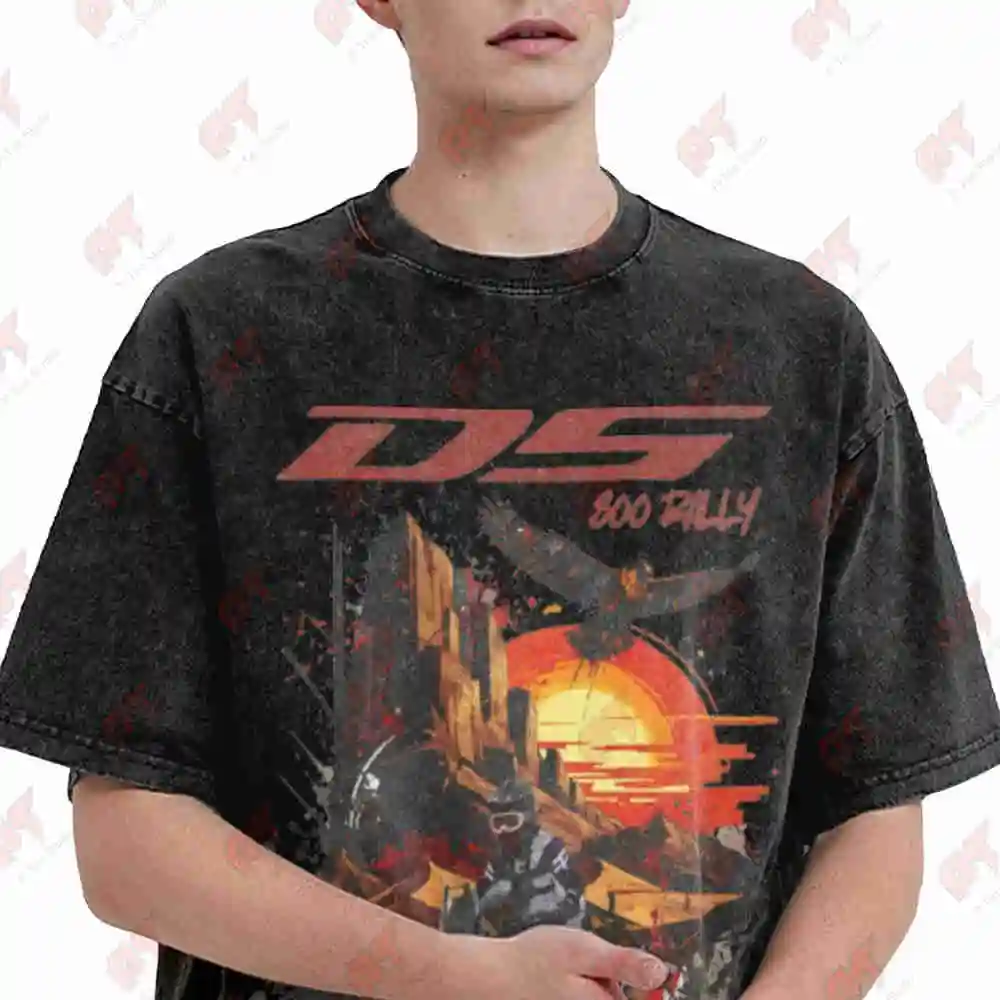 Voge DS800 Rally Vintage Washed Tee Pure Cotton T-Shirt