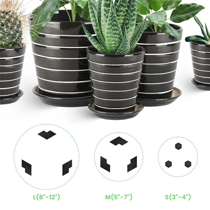 Garden Invisibles 10Pcs Pot Feet, Composite Hexagon Flowerpot Feet Riser For Multiple Styles Pots