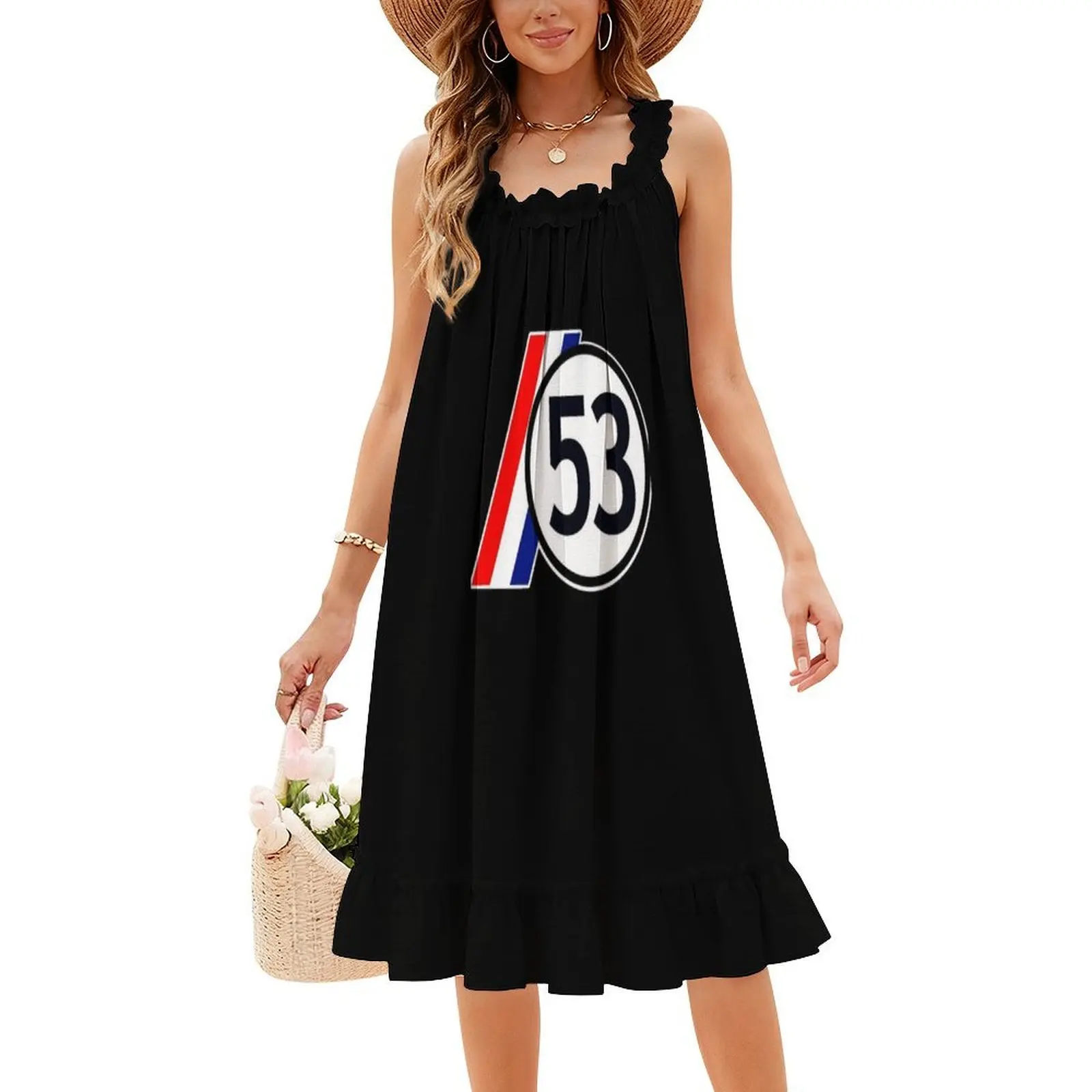 Herbie 53 The Love Bug Klassiek T-shirt Jurk - usage example