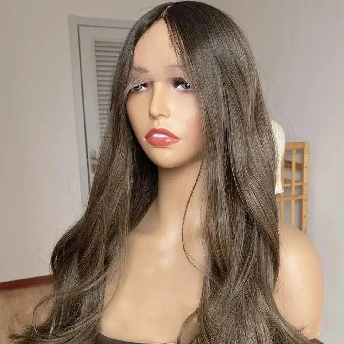 Soft Brown Body Wave 180 Density 28inch 5x5 Silk Base Jewish Human Hair Wig HD Lace European Hair Glueless Preplucked