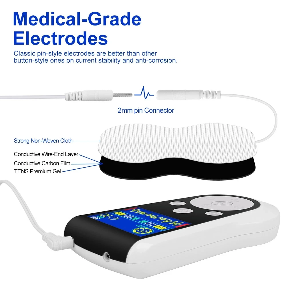 EMS 25 Mode Electric Muscle Stimulator Low Frequency Pulse Massage Portable Whole Body Relax Massage Equipment Sports Fitness