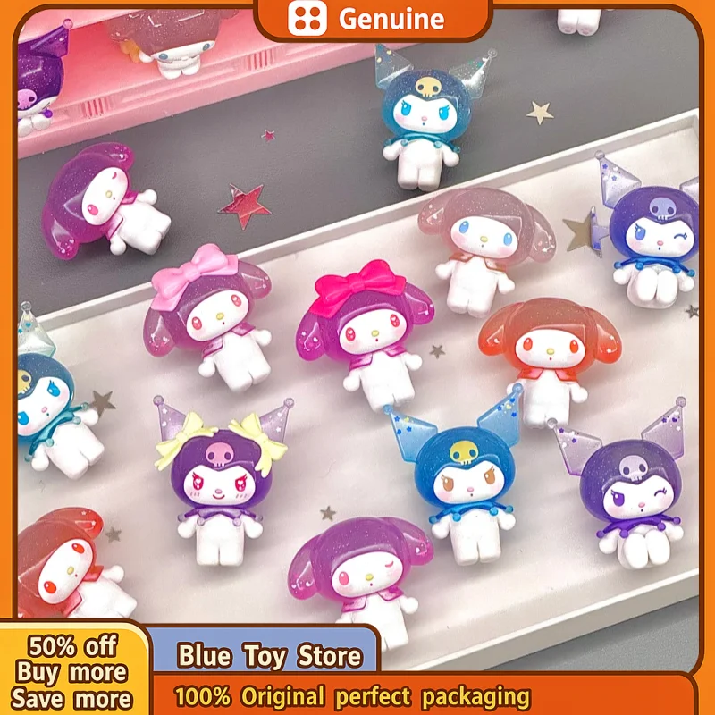 

Genuine Sanrio Family Kuromi My Melody Bozi Soda Series Blind Box Mini Desktop Decoration Sprouting Blind Bag Trendy Collectible