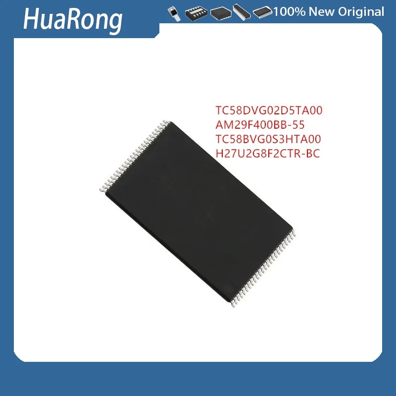 

5 шт./лот TC58DVG02D5TA00 TC58DVG02D5TOO AM29F400BB-55EF TC58BVG0S3HTA00 TC58BVG0S3HTA H27U2G8F2CTR-BC H27U2G8F2CTR TSOP48