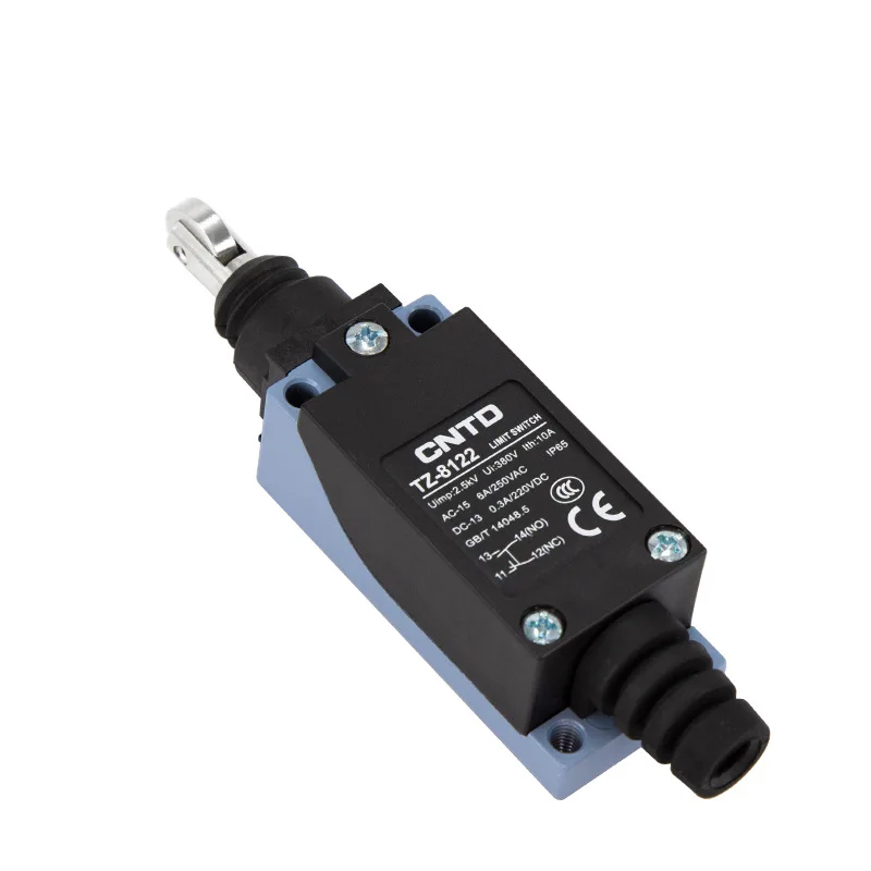 CNTD Changde Electric Appliance Limit Travel Switch Micro Switch TZ-8122 Waterproof Stainless Steel Wheel Industrial