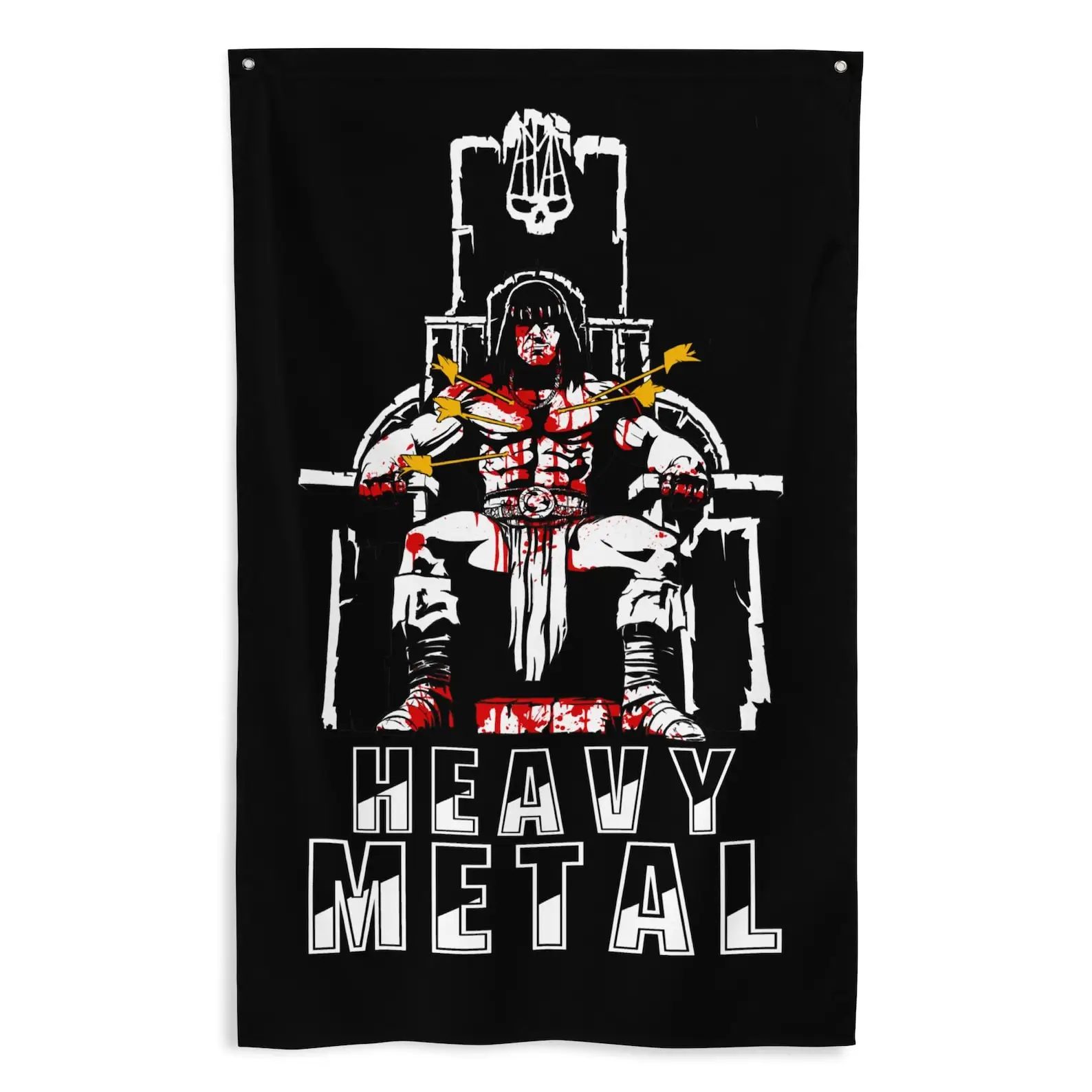 HEAVY METAL Gym Flag Decoration Garage Flags for Bedrooms Outdoor Decorations Advertising Flaga Decorative Home Objects Tapestry