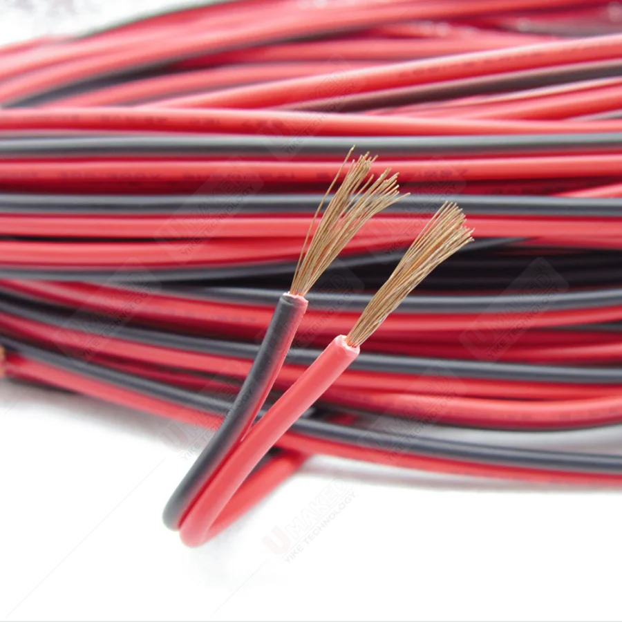10m 14/16/18/20/22awg 2pin copper wire,extension cable wire red black LED strip electronic wire cable DIY connect wire cables