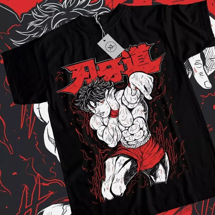 

Baki the Grappler T-Shirt Gym And Fitness Yujiro Hanma Baki Anime Shirt All Size