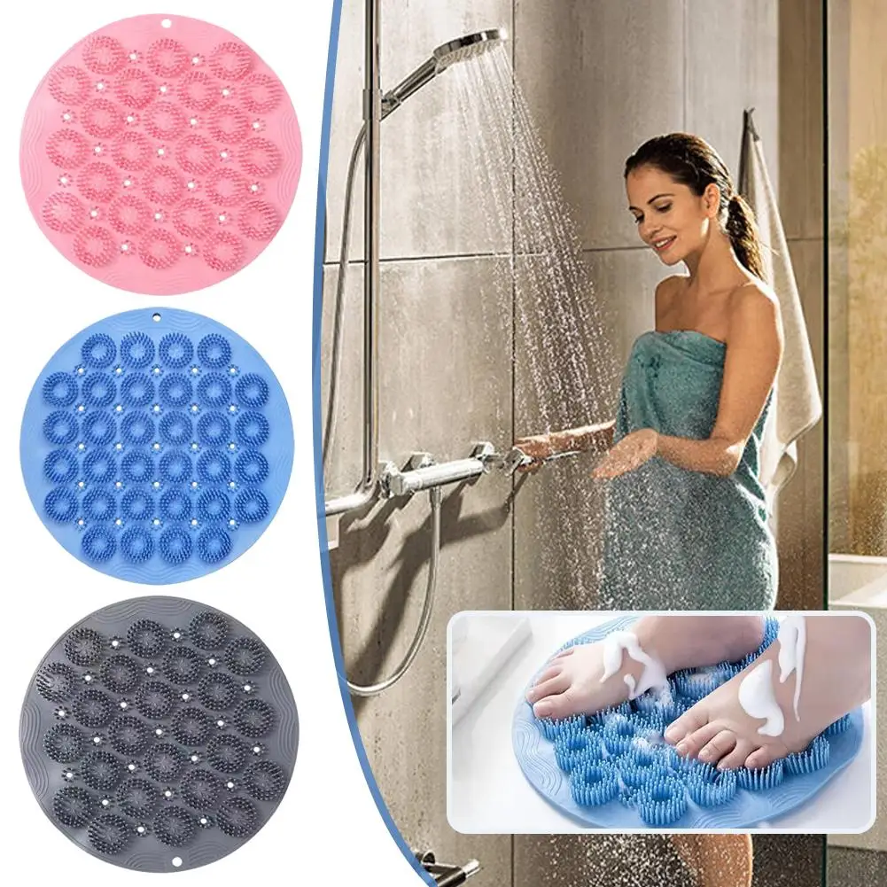 Silicone Backrub Bath Non-SlipBrush Back Massage Suction Cup Bathroom Non-Slip Foot Massager Strong Suction