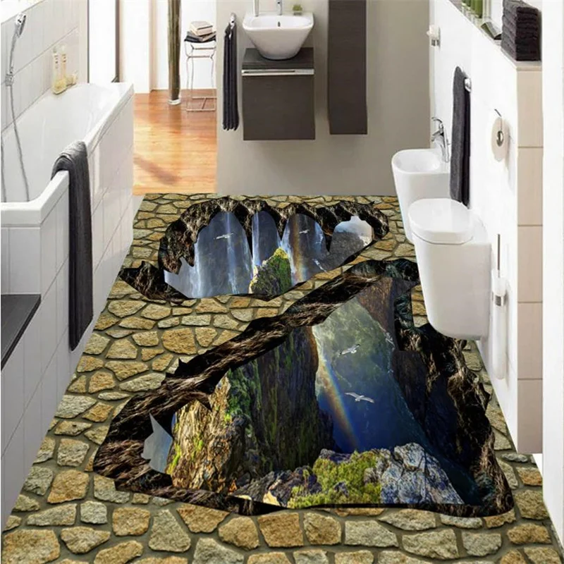 

3d Flooring Valley Falls wallpaper for walls 3 d wallpapers for living room vinyl flooring Decorative paintings