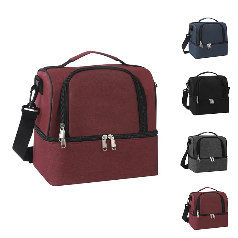 Mommy Baby Bottle Bag Waterproof Lunch Bag Double-layer Insulated Bag Work Lunch Bag Lunch Box Bag For Students Or Officer