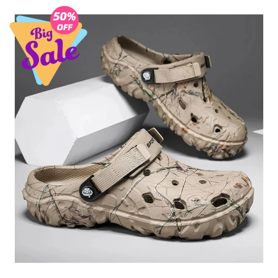2026 Summer Men's Sandals New Home Garden Shoes Comfortable and Lightweight Men Slippers Non-Slip Soft Bottom Flip Flop Sandals