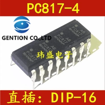 

10PCS PC847 light coupling four groups PC817 PC817-4 DIP16 PC817 in stock 100% new and original