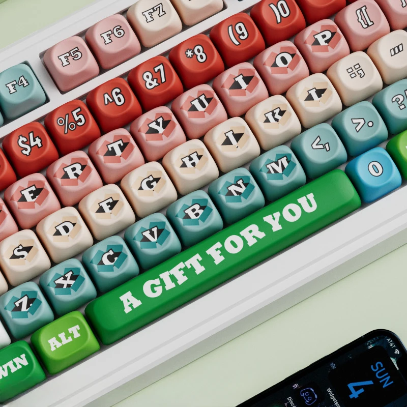 Imagem -02 - Echome-love You Theme Conjunto Keycap Pbt Dye-sublimação Switch mx Perfil Oqo Teclado Mecânico 131key