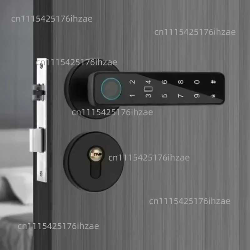 Suitable for One Grip Modern and Simple Interior Door Fingerprint  Office Password Lock Aluminum Alloy Smart Door Lock