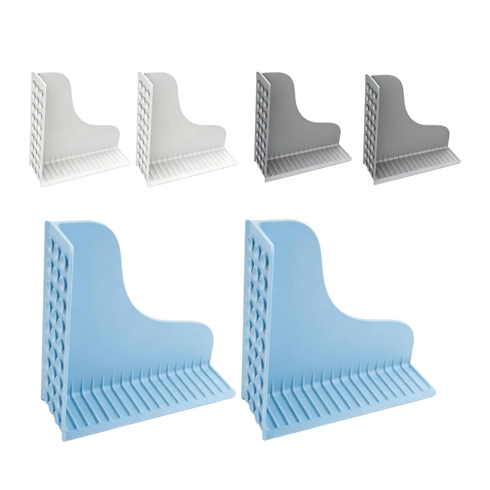 

2-piece Silicone Shower Splash Guard Strong Suction Cup Shower Water Stopper Tub Suction Cup Splash Guard For Kitchen Sink