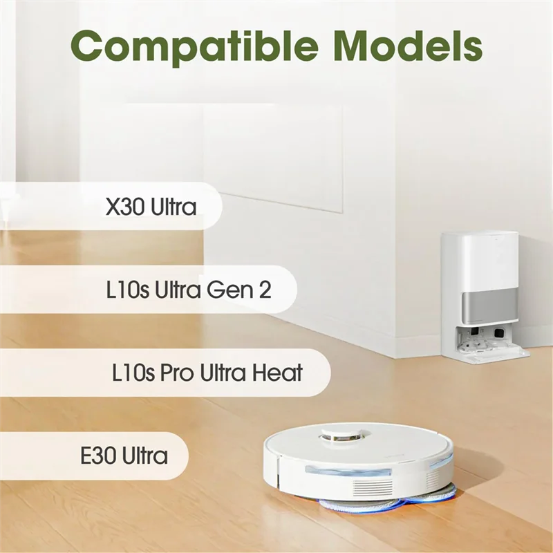 Acessórios de saco de pó para xiaomi para mijia m30s d103cn dreame x30 ultra, x30 pro principal escova lateral filtro pano mop